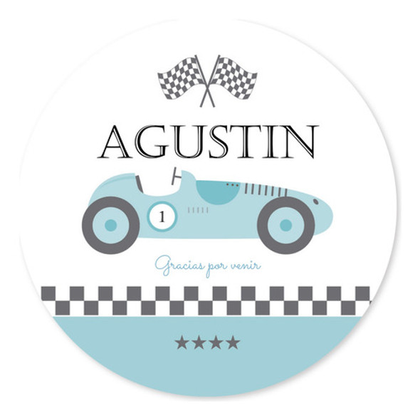 Kit Imprimible Auto Carrera Vintage Tukit 0