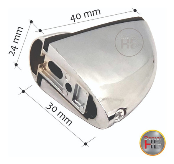 Soporte Cocodrilo Para Estante Vidrio Reg 6-10mm Satinado 1