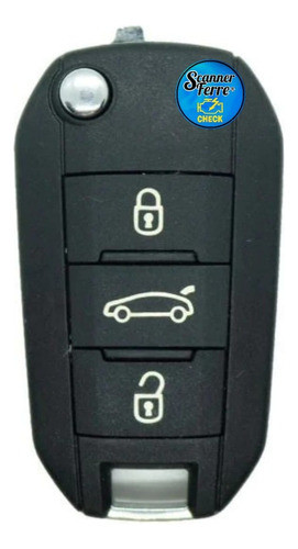 Copia De Llave Codificada Peugeot 208 Con Telemando! 0