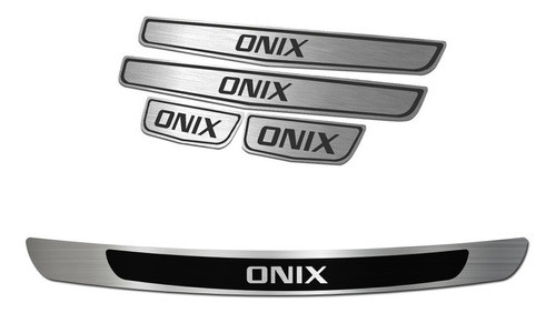 Kit Cubre Zocalos P/ Baul Y Puerta P/ Chevrolet Onix 13/18 0