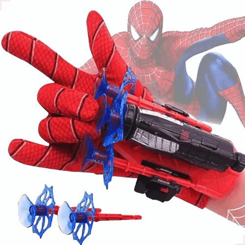 Luva Lança Teia Dardos Homem Aranha Brinquedo Meninos 1