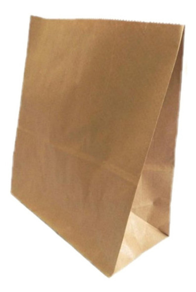 Saco De Papel Kraft 23,5x16x32cm , Delivery Com 100 Unidades 1