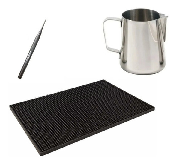 Jarra Pitcher Para Barista Con 2 Herramientas Set Barista 0 Jarra Pitcher Para Barista Con 2 Herramientas Set Barista 0