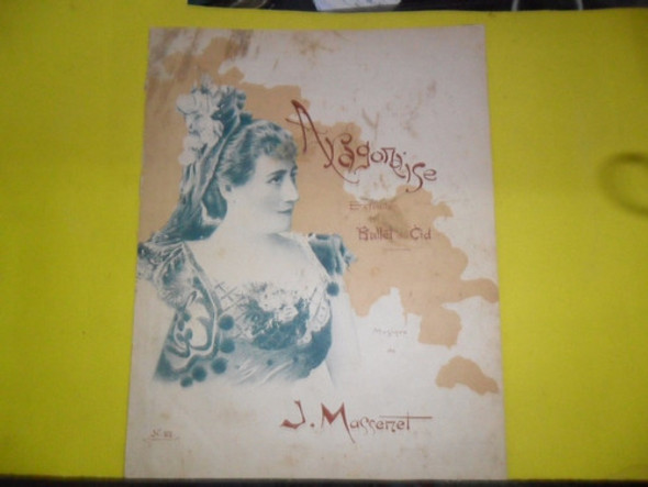 Antigua Partitura Aragonaise F Massenet Piano Ballet Du Cid 0