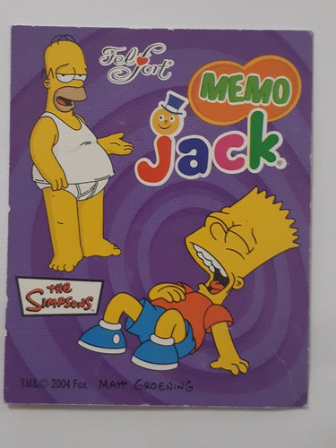 Los Simpsons Tarjeta Jack Coleccionable 1