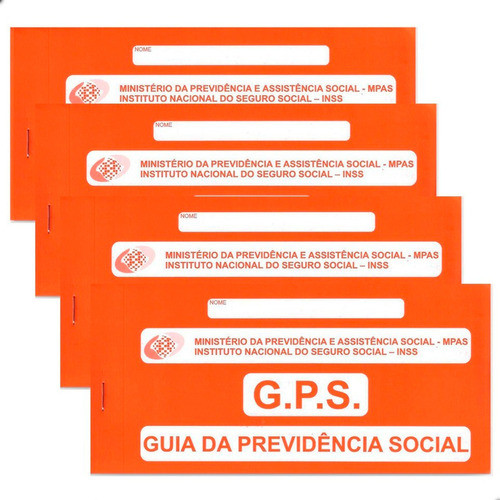 10 Carnê Guia Previdência Social G.p.s. C/carbono 12fls 1048 0