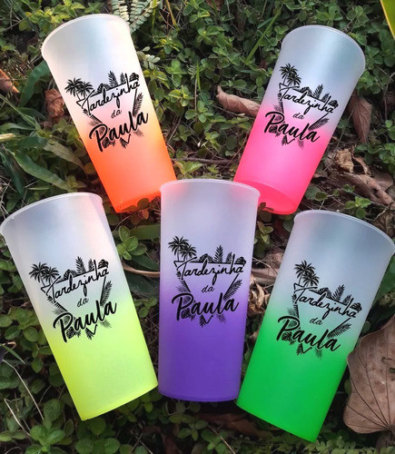 30 Copo Eco Plastico 400ml Personalizados Degradê 1