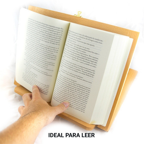 Atril Madera Para Lectura Pintar Regulable 4 Posiciones 0