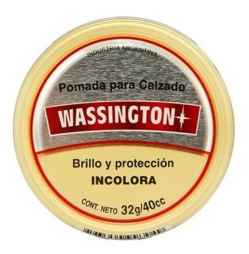 4 U Pomadas Wassington Limpieza Calzado Colores 30g Kaos 11 0