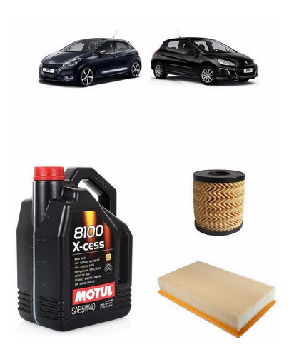 Service Citroen C4 2.0 + Aceite Motul Sintet + Filtros X 2 0