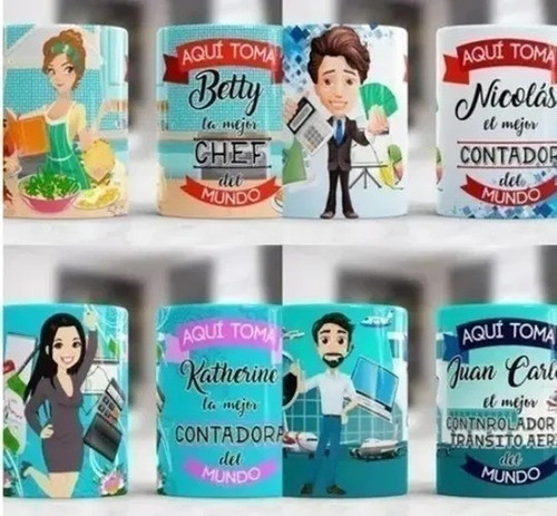 100 Plantillas Sublimacion Profesiones Aqui Toma El Mejor 0