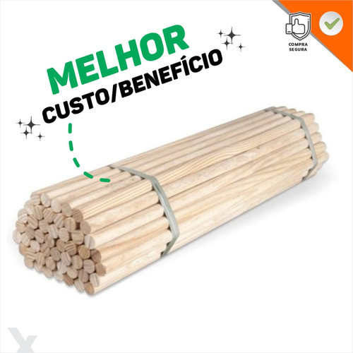 Cabo De Madeira Para Banner 1,05m X 23mm - 7/8 - 30 Unidades 1