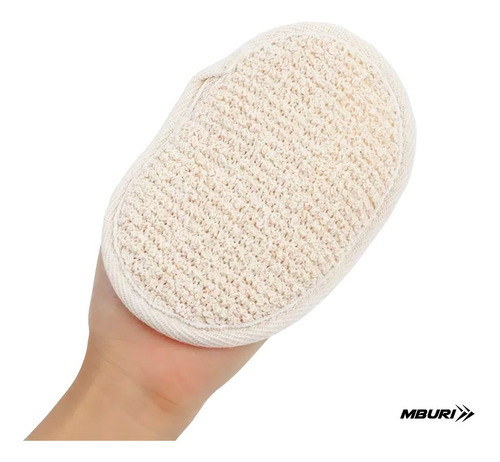 Manopla Para Ducha Lino Esponja Exfoliante Cuidado Personal 1