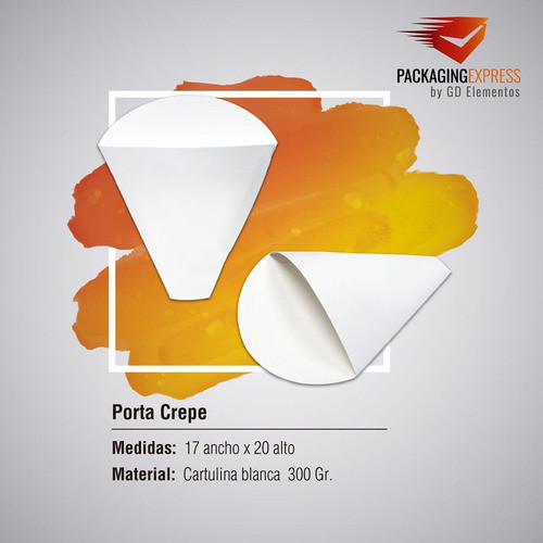Cajas Porta Panqueques Crepes Waffles Prácticas Pack X 50 1