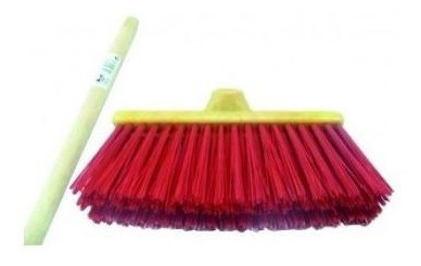 Cepillo Barrendero 300mm Rojo C/rosca C/cabo120cm - Ynter 0