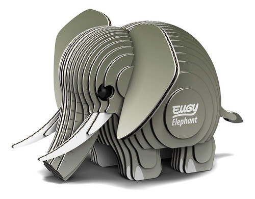 Eugy 010 Elefante Ecológico 3d Paper Puzzle [nuevo Sello] 0