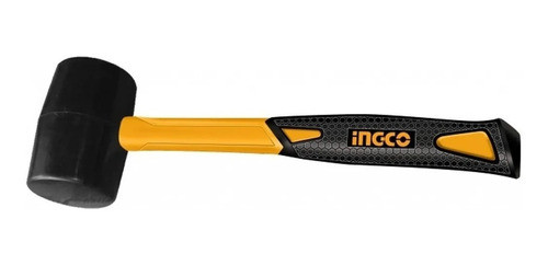 Maceta Martillo De Goma 220g Cabo De Fibra Ingco Hruh8208 0