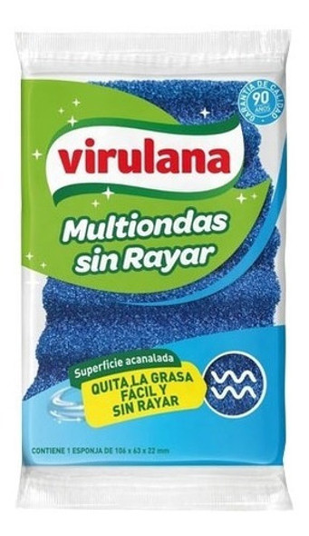Esponja Virulana Multi Ondas Sin Rayar (bulto X 12) 0