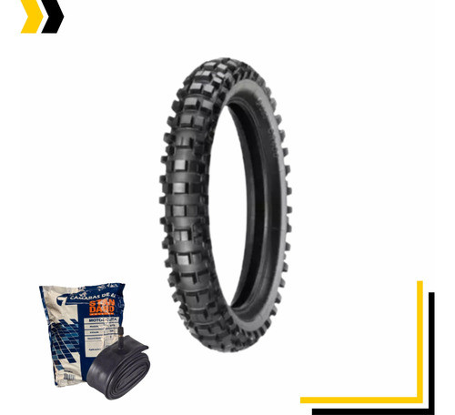 Kit Pneu Moto Vipal 110/100-18 (t) Cr400+camara Mj18 Gulfair 1