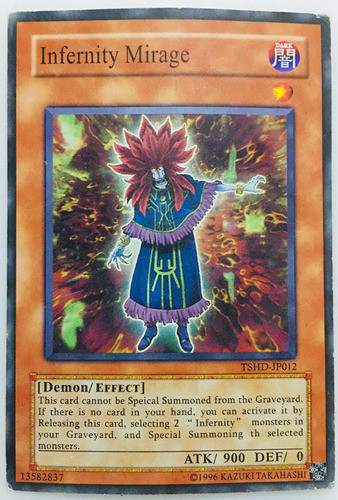 Carta Yu Gi Oh 1996 Infernity Mirage 0