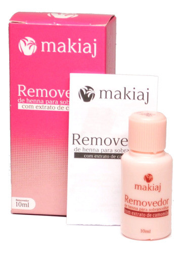 Gel Removedor De Henna Makiaj Sobrancelhas Profissional 10ml 0
