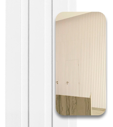 Painel Ripado Wpc Ecológica  Interno Wide Branco 2,90mx19cm 0