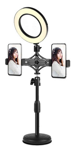 Aro Luz Led Con Pinza Para Mesa Selfie Soporte Telefono Bye 0