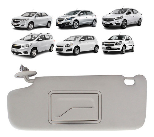 Quebra Sol C Espelho Chevrolet Spin 2012 2013 2014 Esquerdo 0