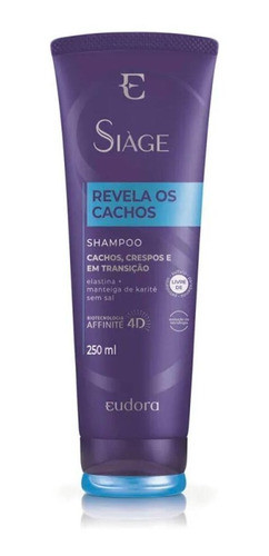 Shampoo Revela Os Cachos Elastina Karité 250ml Eudora Siàge 0