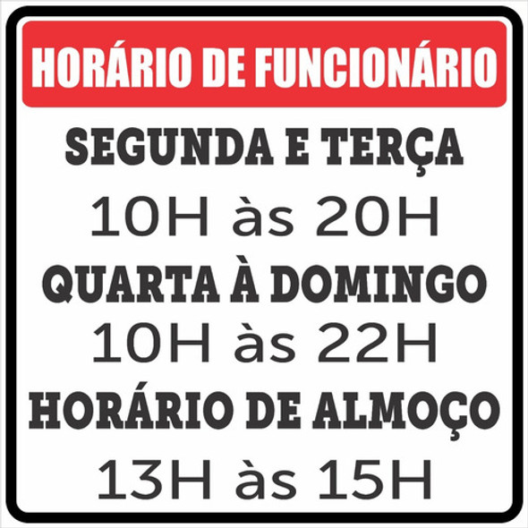Placa Ps 2mm 30x30 Horário_atendimento 0