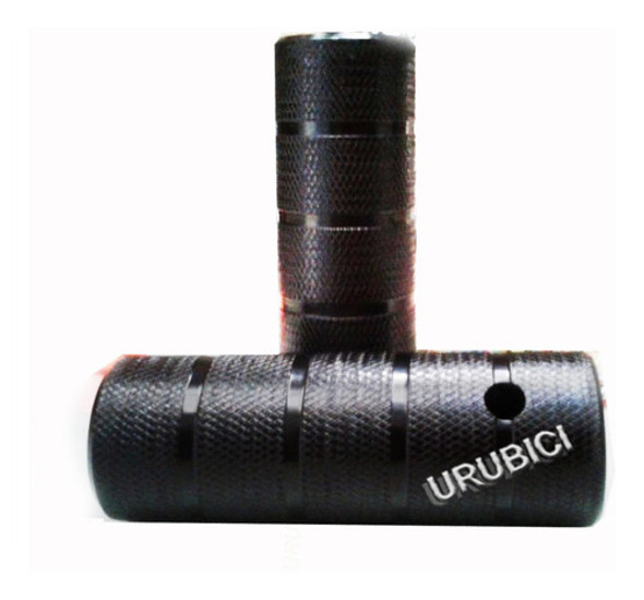 Picadores De Acero Para Bicicleta Color Negro 11 Cm De Largo 0