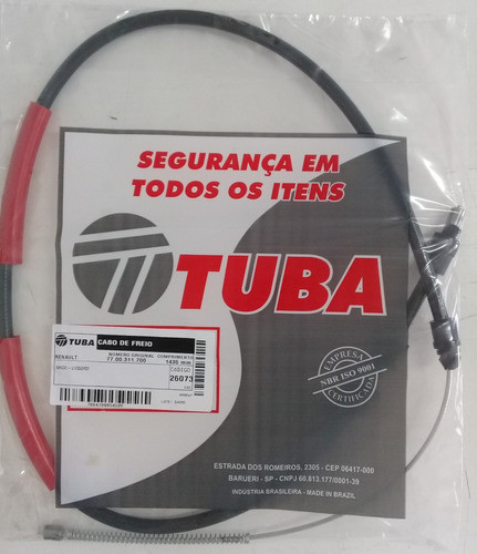 Cabo De Freio Renault Kangoo Traseiro Esquerdo 97...- T26073 1