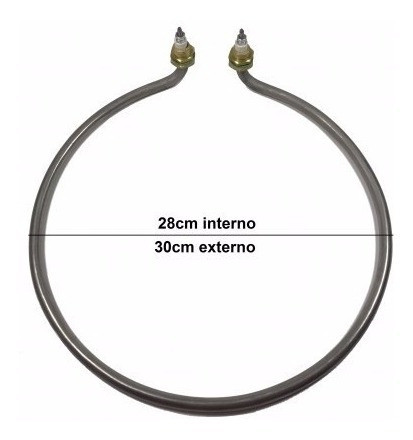Resistência Elétrica Auto Clave Ponta 90 Graus 900w 220v 0
