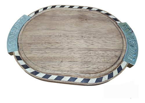 Tabla De Madera Y Alpaca. 0