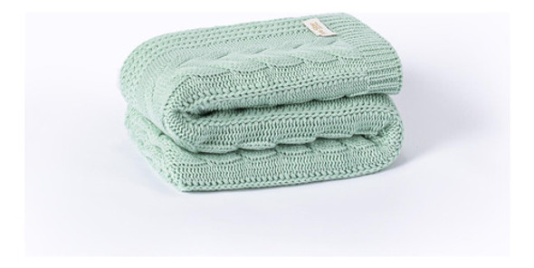 Kit Manta/peseira + 2 Capas Tricot Verde - 260cm X 60cm 1