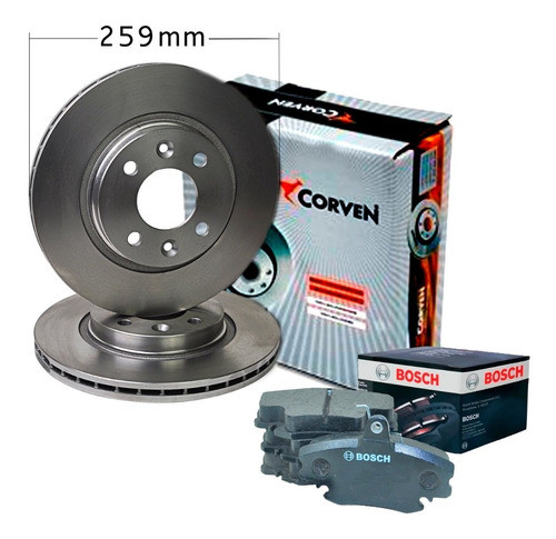 Kit Discos Y Pastillas  Renault Clio 2 5p  K7m Bosch 0