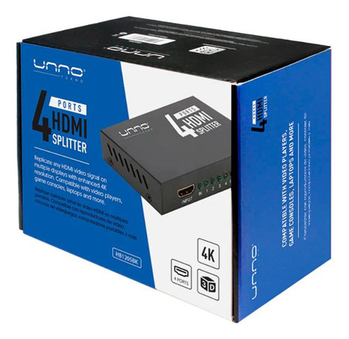 Splitter Hdmi 4 Puertos - 1 Entrada /4 Salidas 2k, 4k 0