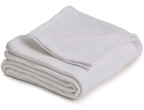 Manta De Algodón Tejida De Vellux - Natural, Acogedor, Cálid 0