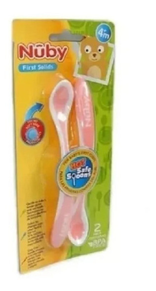 Cucharas Largas Bebé Cambia Color Con Temperatura Nuby 2 Uni 0