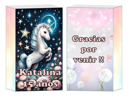 Bolsa Golosinera Personalizada Unicornio Candybar X 25 Un. 1