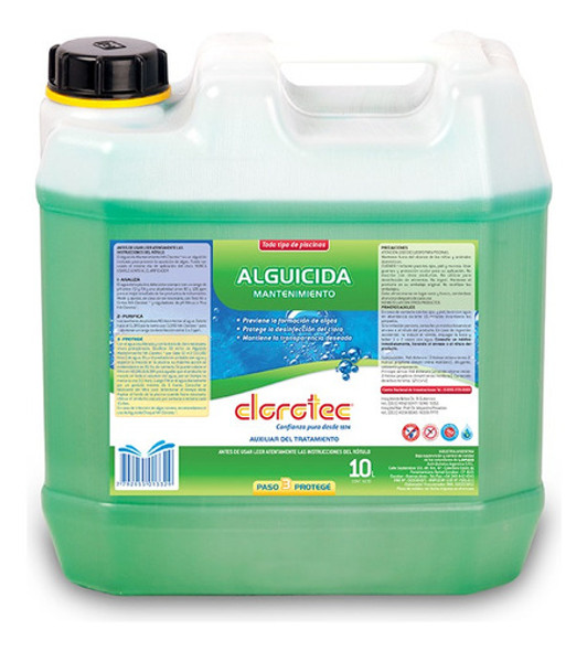 Reductor Ph Liquido 10l Alguicida Mantenimiento Clorotec 10l 1