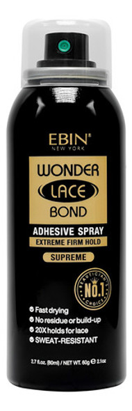 Spray Adesivo Peruca Renda Ebin Wonder Lace Bond 80ml 0