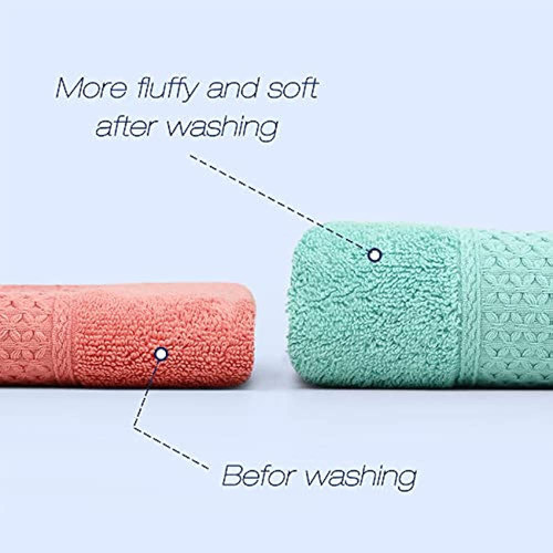 Juego De Toallas De Mano De Algodón Cleanbear Paquete De 6 T 1