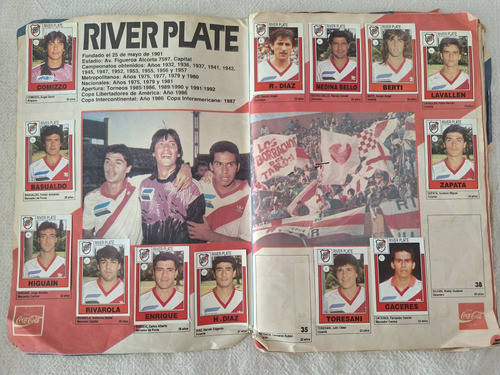 Album Figuritas Futbol 1992 Coca Cola 1