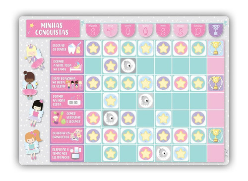 Quadro De Comportamento Infantil - Conto De Fadas - Stixx® 0
