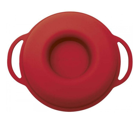 Forma Silicone Vermelha Formato Donut - Mor 1