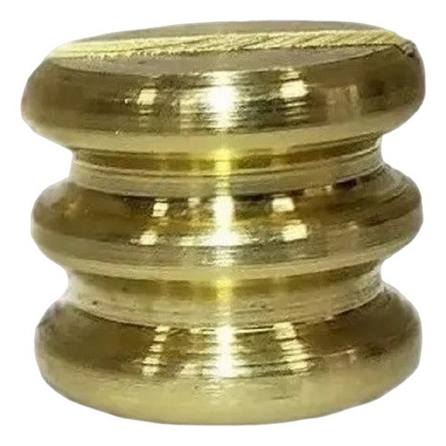 Cutelaria 10 Pçs , Botão Metal Latão Dourado, Cabo Rabo Tatu 0