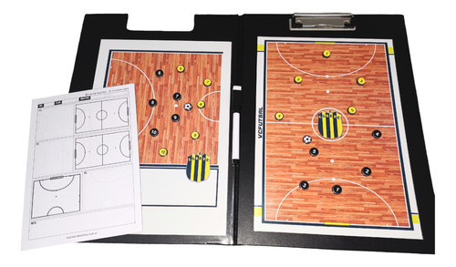 Pizarras Tácticas Futsal Magnéticas (2) + Carpeta | Kit Dt 0