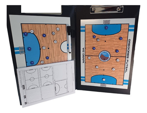 Pizarras Tácticas Futsal Magnéticas (2) + Carpeta | Kit Dt 1