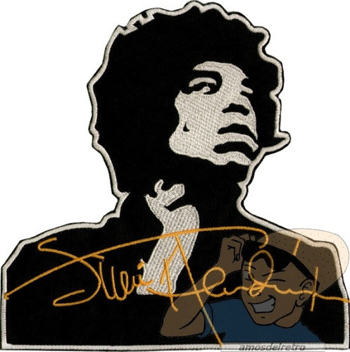 Parche Jimi Hendrix Rock N Roll Guitarra Bordado Grande 0